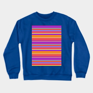 Orange, Pink and Purple Stripes Crewneck Sweatshirt